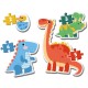 Пазл Clementoni 4 в 1 Dinosaurs, серія My First Puzzles (20834)
