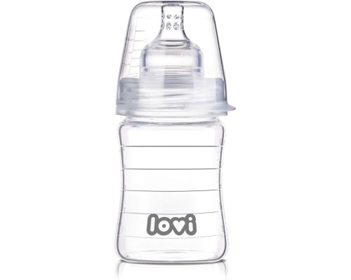 Пляшечка для годування Lovi Diamond Glass скляна 150 мл (74/100)