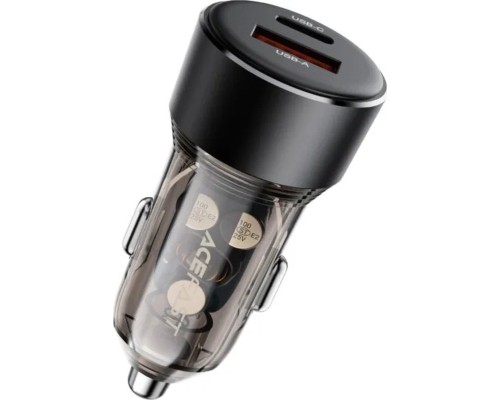 Зарядний пристрій Acefast 2xUSB 60W (USB-C + USB-A) B12 (6974316282914)