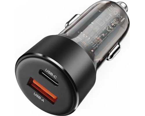 Зарядний пристрій Acefast 2xUSB 60W (USB-C + USB-A) B12 (6974316282914)