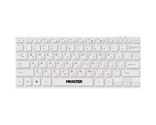 Клавіатура Maxxter KBM-C01W-UA USB UA White (KBM-C01W-UA)