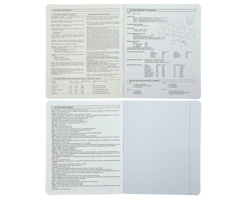 Зошит ZiBi предметний BLACK, 36 аркушів, клітинка, географія (ZB.1730-02)