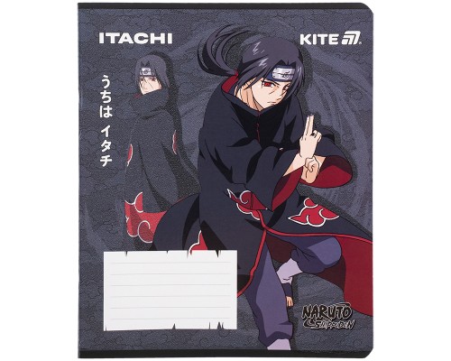 Зошит Kite Naruto, 12 аркушів, клітинка (NR25-232)