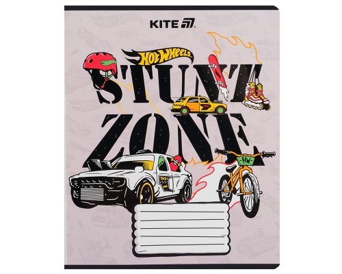 Зошит Kite Hot Wheels, 18 аркушів, лінія (HW25-237)