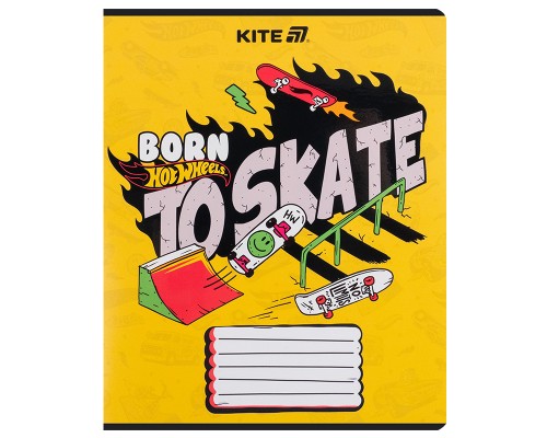 Зошит Kite Hot Wheels, 18 аркушів, лінія (HW25-237)