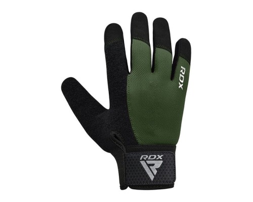 Рукавички для фітнесу RDX W1 Full Finger Army Green S (WGA-W1FA-S+)