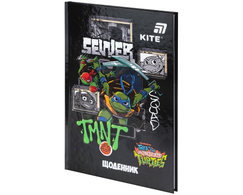 Щоденник шкільний Kite Ninja Turtles, тверда обкладинка (NT25-262)