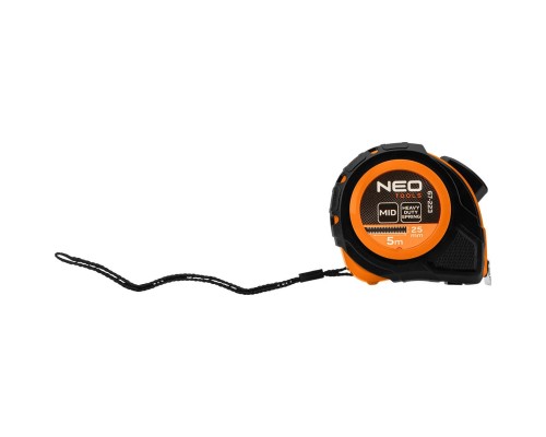 Рулетка Neo Tools 5мx25мм, з фіксатором змотування (67-223)