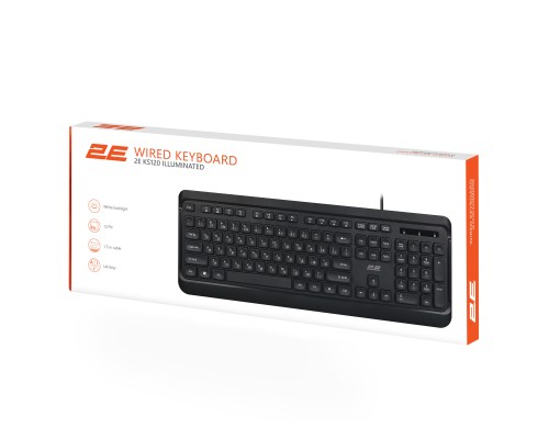 Клавіатура 2E 2E KS120 USB-A Black (2E-KS120UB_UA)