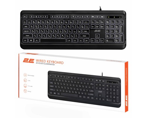 Клавіатура 2E 2E KS120 USB-A Black (2E-KS120UB_UA)