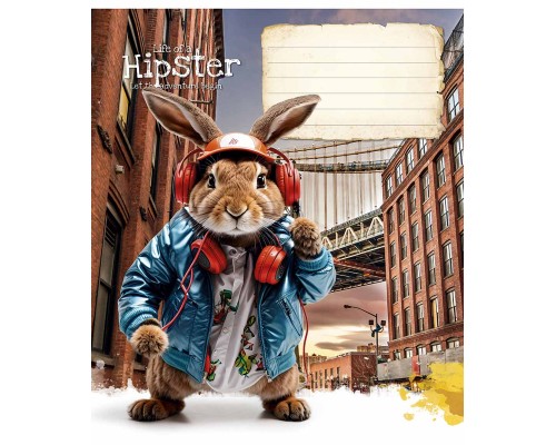 Зошит Школярик Cool adventures 18 аркушів клітинка (018-3413K)