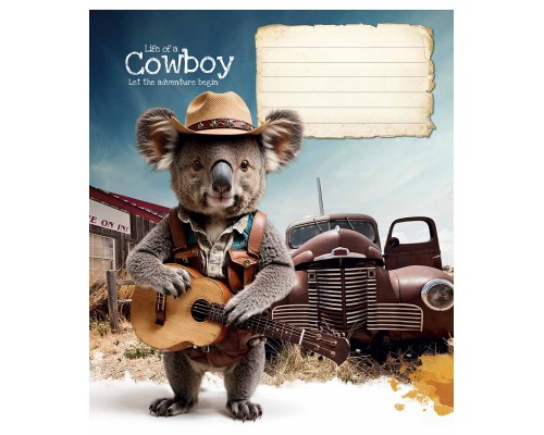 Зошит Школярик Cool adventures 18 аркушів клітинка (018-3413K)