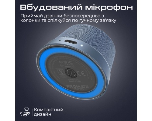 Акустична система Promate Punch 3 Вт Navy (punch.navy)
