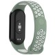Ремінець до фітнес браслета BeCover Vents Style для Xiaomi Mi Smart Band 10 Pine Green-White (713633)
