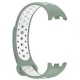 Ремінець до фітнес браслета BeCover Vents Style для Xiaomi Mi Smart Band 10 Pine Green-White (713633)