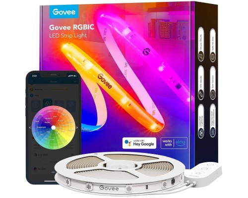 Світлодіодна стрічка Govee H612C S With Protective Coating, 10.0m, RGBICW, WI-FI/Bluetooth, white (H612CCD1)
