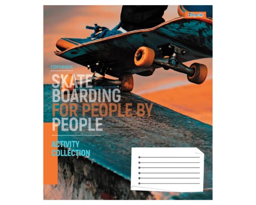 Зошит 1 вересня Skateboarding А5 24 аркушів клітинка (768173)
