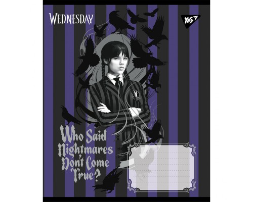 Зошит Yes Wednesday Таємничі уроки А5 48 аркушів клітинка (768269)