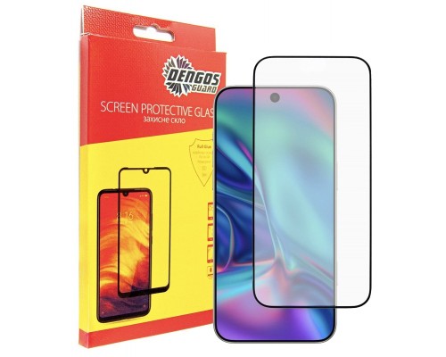 Скло захисне Dengos Full Glue iPhone 17 Pro Max Black (TGFG-410)