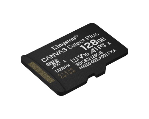 Карта пам'яті Kingston 128GB microSDXC class 10 UHS-I V10 A1 Canvas Select Plus (SDCS3/128GBSP) Карта пам'яті Kingston 128GB microSDXC class 10 UHS-I V10 A1 Canvas Select Plus (SDCS3/128GBSP)