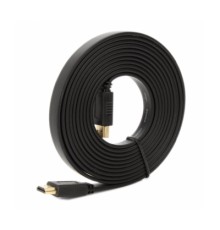 Кабель мультимедійний HDMI M to HDMI M 5.0m V1.4 black Merlion (YT-HDMI(M)/(M)SLIM-5.0m/01072)