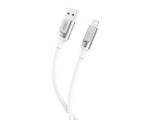 Дата кабель USB 2.0 AM to Lightning 1.0m 6A silicone white XO (NB251_L_White)