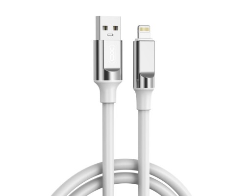 Дата кабель USB 2.0 AM to Lightning 1.0m 6A silicone white XO (NB251_L_White)