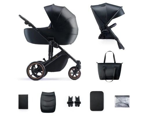 Коляска Kinderkraft 2 в 1 Prime 2 Venezian Black (KSPRIM02BLK2000 (5902533922895)