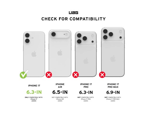 Скло захисне UAG iPhone 17 Transparent (14438411VNA)