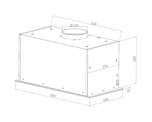 Витяжка кухонна Hansa OMP6555BGH