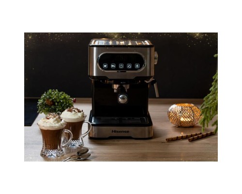 Ріжкова кавоварка еспресо Hisense HESCM15DBK