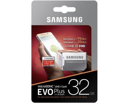 Карта пам'яті Samsung 32GB microSD class 10 UHS-I Evo Plus (MB-MC32GA/RU)