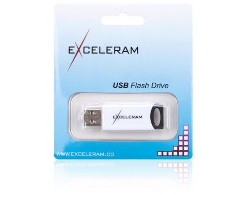 USB флеш накопичувач eXceleram 32GB H2 Series White/Black USB 2.0 (EXU2H2W32) 