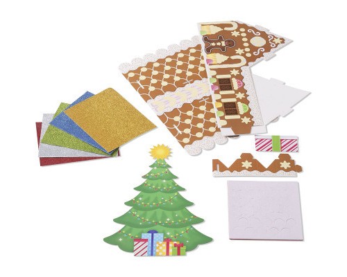 Набір для творчості Melissa&Doug Об'ємні блискучі наліпки Різдвяна ялинка (MD8404)