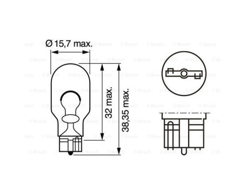 Автолампа Bosch 21W (1 987 302 249)