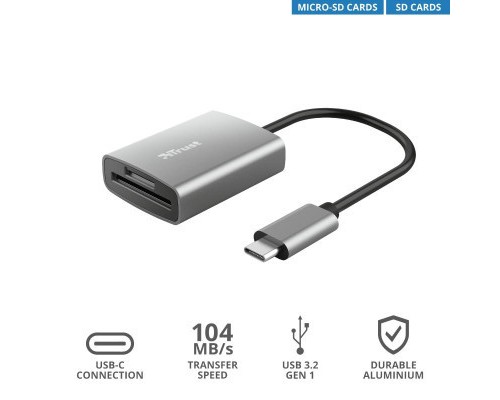 Зчитувач флеш-карт Trust Dalyx Fast USB-С Card reader (24136)