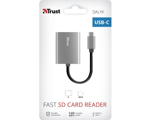 Зчитувач флеш-карт Trust Dalyx Fast USB-С Card reader (24136)