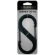Карабін туристичний Nite ize Plastic Carb S Biner Size 6 NI676 All Black (4823082709571)
