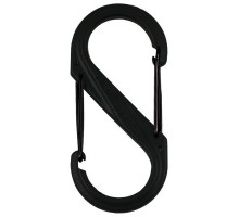 Карабін туристичний Nite ize Plastic Carb S Biner Size 6 NI676 All Black (4823082709571)