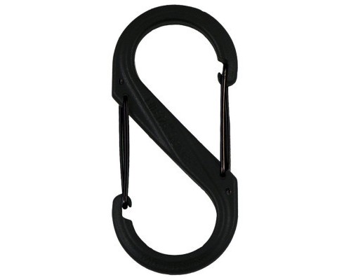 Карабін туристичний Nite ize Plastic Carb S Biner Size 6 NI676 All Black (4823082709571)