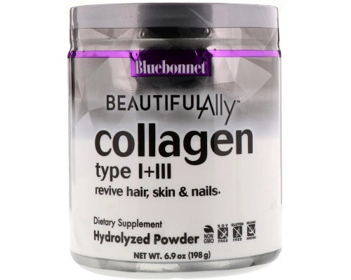 Вітамін Bluebonnet Nutrition Колаген 1 і 3 типу, Beautiful Ally, Collagen Type I + III, п (BLB1508)