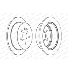 Гальмівний диск FERODO DDF1545C