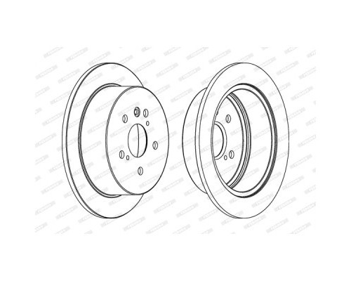 Гальмівний диск FERODO DDF1545C