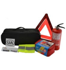 Набір техдопомоги Poputchik автомобіліста Евростандарт без троса, чорний (01-020-Е)