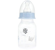 Пляшечка для годування Baby-Nova Декор 120 мл Блакитна (3960068)