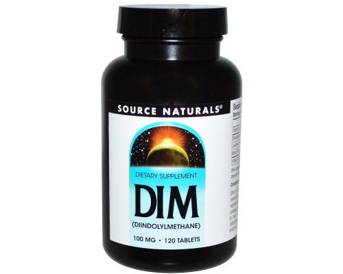 Вітамінно-мінеральний комплекс Source Naturals DIM (дііндолілметан) 100мг, 120 таблеток (SN1567)