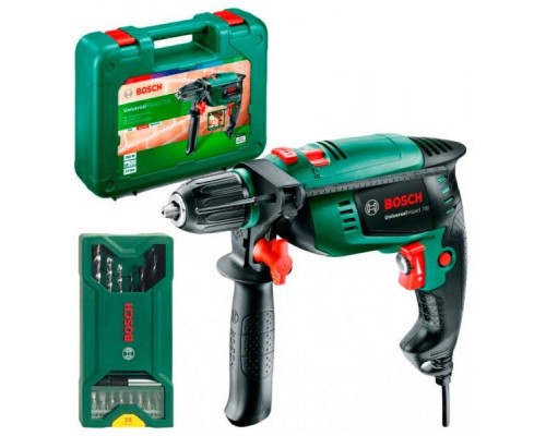 Дриль Bosch UniversalImpact 700 X-line, набір свердл і біт, кейс (0.603.131.00F)
