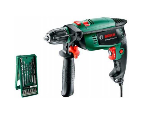 Дриль Bosch UniversalImpact 700 X-line, набір свердл і біт, кейс (0.603.131.00F)