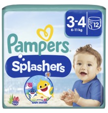 Підгузки Pampers для плавання Splashers Розмір 3-4 (6-11 кг) 12 шт (8001090698346)