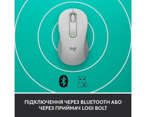 Мишка Logitech Signature M650 Wireless for Business Off-White (910-006275)